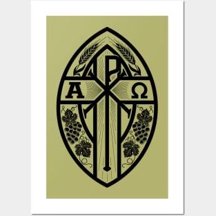 Monogram of Jesus Christ - Chrismon Posters and Art